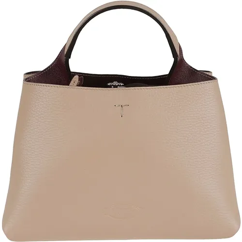 Luxury Calfskin Handbag - APA Sacca Micro Pend. T Trac Pelle , female, Sizes: ONE SIZE - TOD'S - Modalova