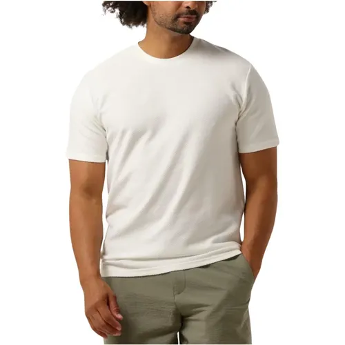 Herren Polo & T-Shirts Struktur O-Ausschnitt - Selected Homme - Modalova