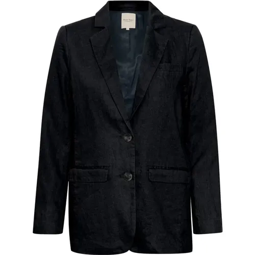 Lässiger Blazer mit Langen Ärmeln und Klassischem Kragen , Damen, Größe: 2XL - Part Two - Modalova