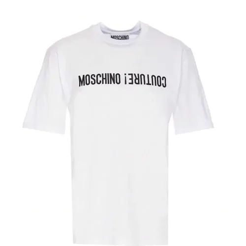 Weiße T-Shirts und Polos , Herren, Größe: S - Moschino - Modalova