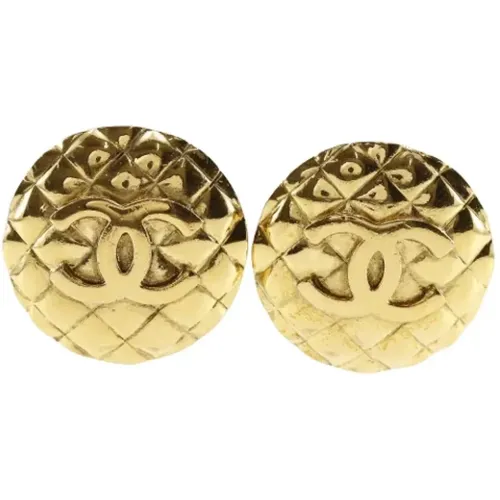 Pre-owned Jewellery, female, , Size: ONE SIZE Pre-owned Metal earrings - Chanel Vintage - Modalova