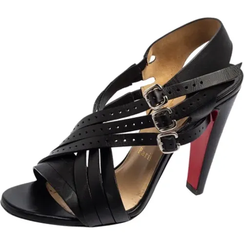 Pre-owned Leder sandals , Damen, Größe: 37 EU - Christian Louboutin Pre-owned - Modalova