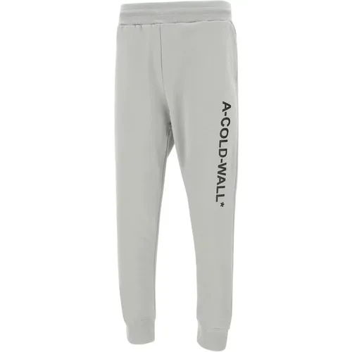 Sweatpants, male, , Size: M Men's Stylish Trousers - A-Cold-Wall - Modalova