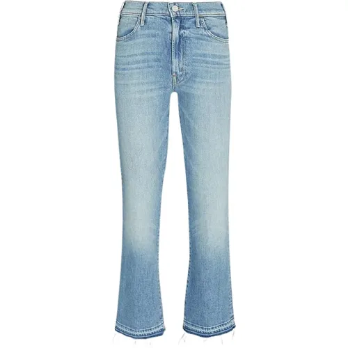 Blaue Jeans mit unvollendeter Saumkante - Mother - Modalova