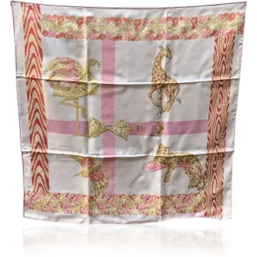 Pre-owned Scarves, female, , Size: ONE SIZE Pre-owned Silk scarves - Cartier Vintage - Modalova