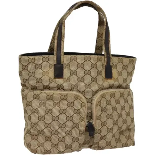 Pre-owned Tote Bags, female, , Size: ONE SIZE Pre-owned Canvas gucci-bags - Gucci Vintage - Modalova