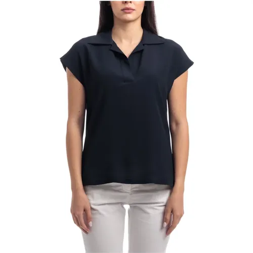 Klassisches Polo-Shirt , Damen, Größe: L - Seventy - Modalova