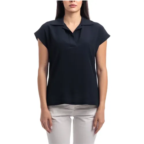Klassisches Polo-Shirt , Damen, Größe: M - Seventy - Modalova