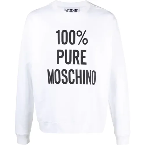 Sweatshirts, male, , Size: L Felpa - Moschino - Modalova