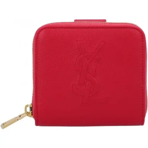 Pre-owned Wallets, female, , Size: ONE SIZE Pre-owned Leather wallets - Yves Saint Laurent Vintage - Modalova