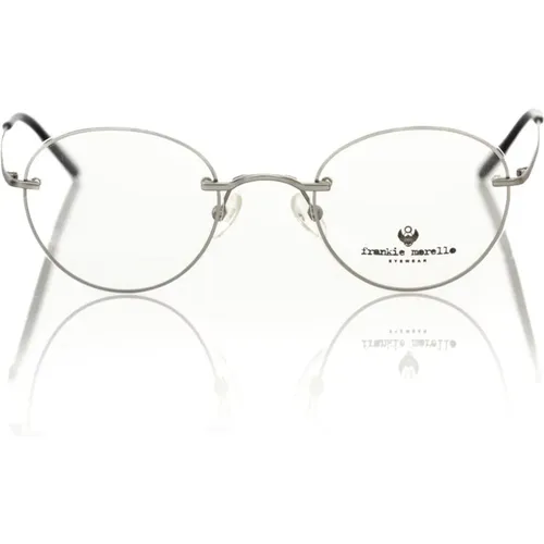 Runde Metallrahmenbrille , unisex, Größe: ONE Size - Frankie Morello - Modalova