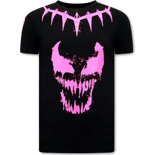 T-Shirt mit Druck Venom Face Neon - Local Fanatic - Modalova