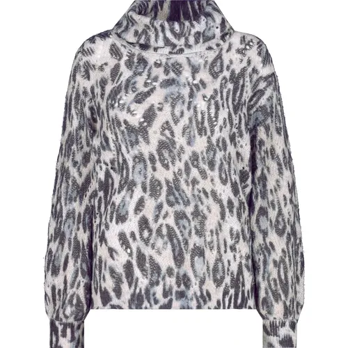 Weicher Leopard Pullover Monari - monari - Modalova
