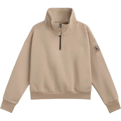 Zendaya Half-Zip High Neck Sweatshirt , Damen, Größe: M - Parajumpers - Modalova