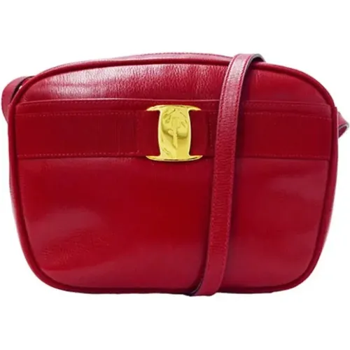 Pre-owned Leather shoulder-bags , female, Sizes: ONE SIZE - Salvatore Ferragamo Pre-owned - Modalova