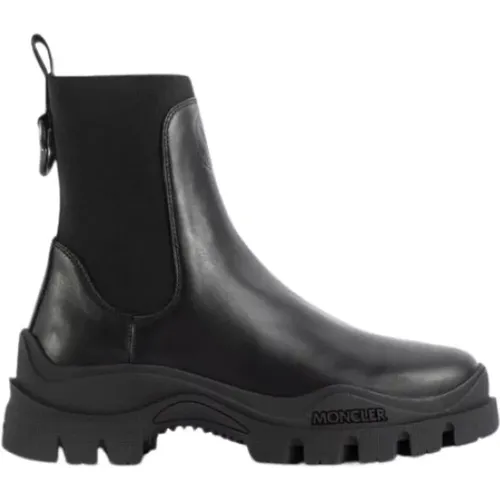 Schwarze Chelsea Larue Stiefeletten , Damen, Größe: 37 1/2 EU - Moncler - Modalova