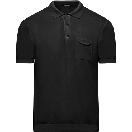 Cotton Knit Polo Shirt , male, Sizes: L, XL, M, S, 2XL - BomBoogie - Modalova