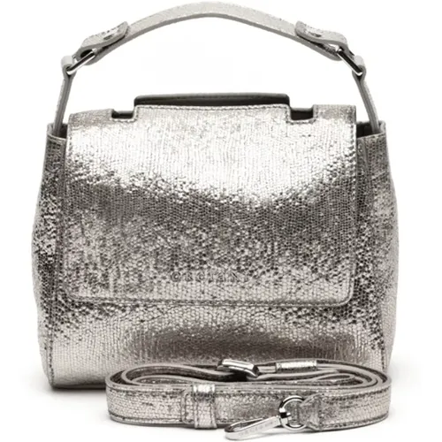 Handbags, female, , Size: ONE SIZE Silver Light Bag - Orciani - Modalova