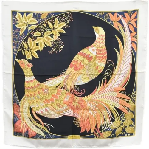 Pre-owned Silk scarves , female, Sizes: ONE SIZE - Salvatore Ferragamo Pre-owned - Modalova