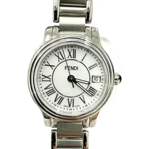 Pre-owned Stainless Steel watches , female, Sizes: ONE SIZE - Fendi Vintage - Modalova