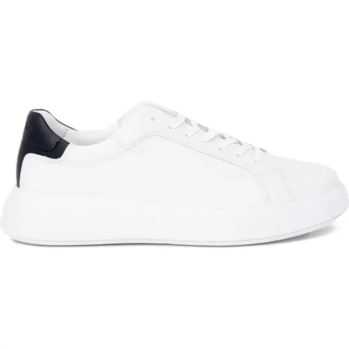 Sneakers, male, , Size: 10 US Leather Lace-Up Sneakers - Calvin Klein - Modalova