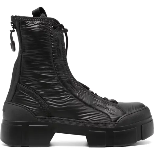 Casual Schwarze Stiefeletten , Damen, Größe: 37 EU - Vic Matié - Modalova