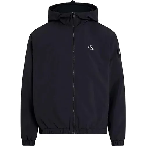 Windbreaker Jacke , Herren, Größe: L - Calvin Klein - Modalova