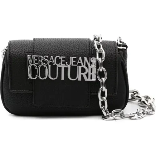 Schwarze Schultertasche für Frauen , Damen, Größe: ONE Size - Versace Jeans Couture - Modalova