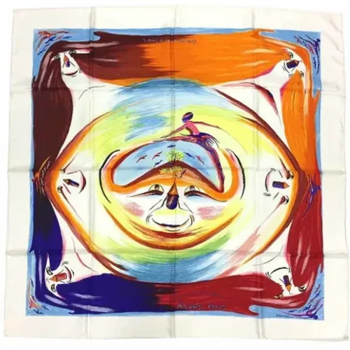 Pre-owned Scarves, female, , Size: ONE SIZE Pre-owned Silk scarves - Hermès Vintage - Modalova