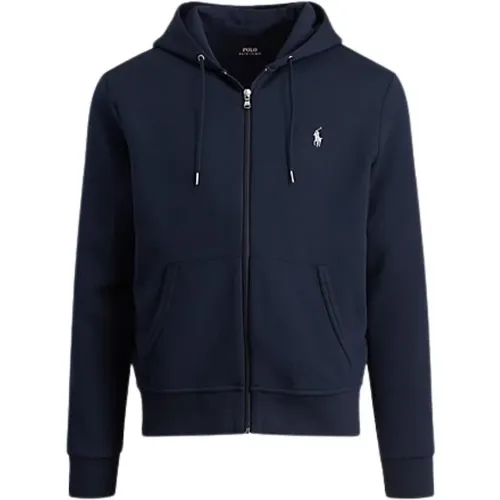 Marine Baumwolle Polyester Gerippte Jacke , Herren, Größe: XS - Polo Ralph Lauren - Modalova