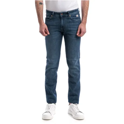 Vintage Stone Denim Stretch Jeans , Herren, Größe: W34 - Roy Roger's - Modalova