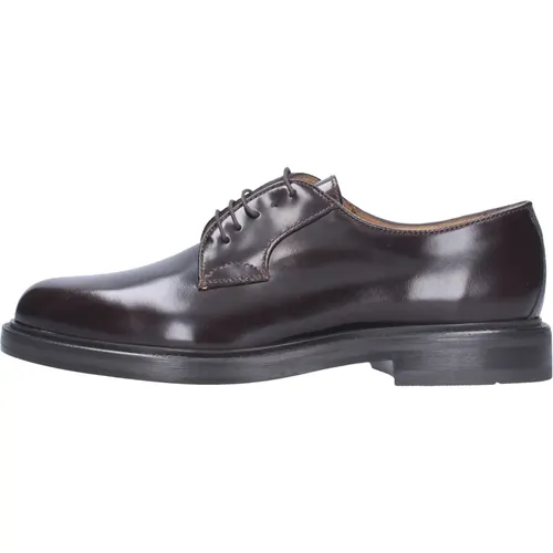 Elegante Derby-Schuhe aus gebürstetem Kalbsleder , Herren, Größe: 43 1/2 EU - Antica Cuoieria - Modalova