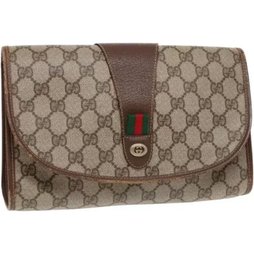 Pre-owned Leather clutches , female, Sizes: ONE SIZE - Gucci Vintage - Modalova