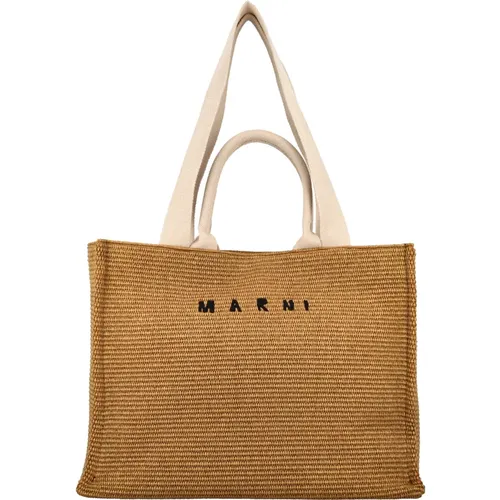 Stylish Basket Tote Bag , female, Sizes: ONE SIZE - Marni - Modalova