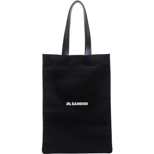 Tote Bags, male, , Size: ONE SIZE Canvas Shoulder Bag Ss23 - Jil Sander - Modalova