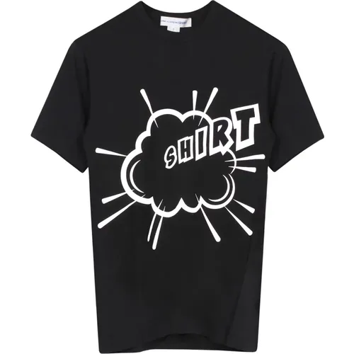 Printed Graphic Cotton T-Shirt , male, Sizes: M, L - Comme des Garçons - Modalova