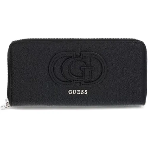 Wallets & Cardholders, female, , Size: ONE SIZE Stylish Zip-Around Wallet with Multiple Compartments - Guess - Modalova