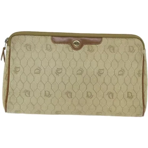 Pre-owned Canvas clutches , female, Sizes: ONE SIZE - Dior Vintage - Modalova