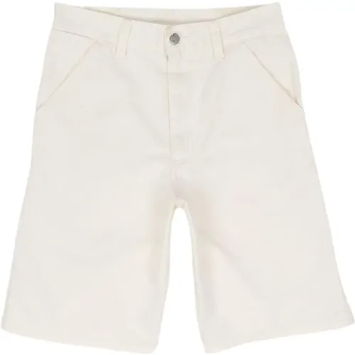 Shorts,Weiße Shorts mit Reißverschluss und Taschen - Carhartt WIP - Modalova