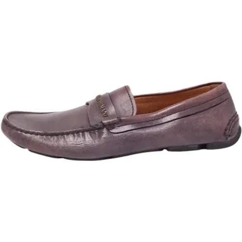 Pre-owned Leather flats , female, Sizes: 7 1/2 UK - Armani Pre-owned - Modalova