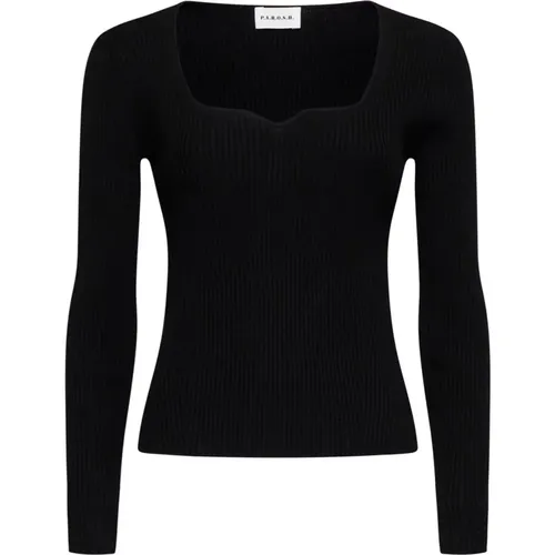 Schwarze Pullover Kollektion , Damen, Größe: L - P.A.R.O.S.H. - Modalova