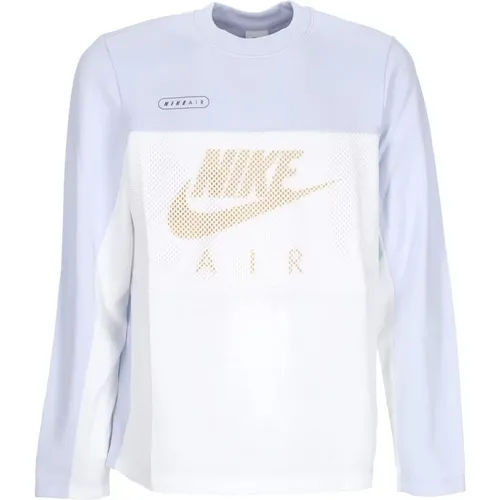 Long Sleeve Tops, male, , Size: L Sporty Long Sleeve Crew T-Shirt - Nike - Modalova