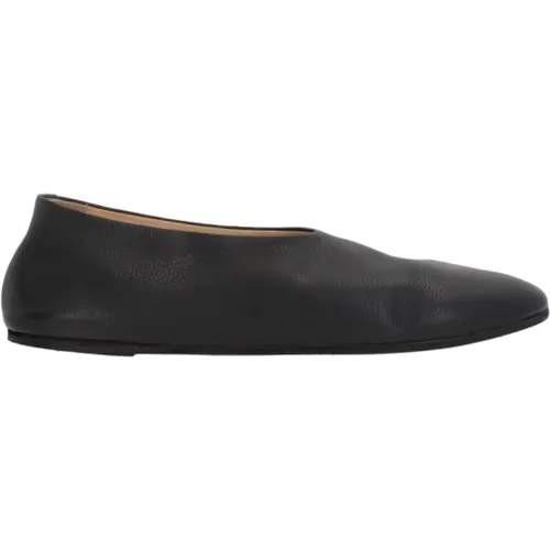 Ballerinas, male, , Size: 6 US Leather Flat Slip-On Shoes - Marsell - Modalova