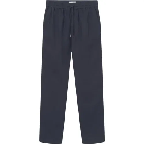 Straight Trousers, male, , Size: XS Patrick Linen Pants - Les Deux - Modalova