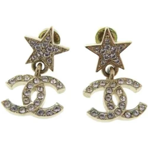 Pre-owned Jewellery, female, , Size: ONE SIZE Pre-owned Fabric earrings - Chanel Vintage - Modalova