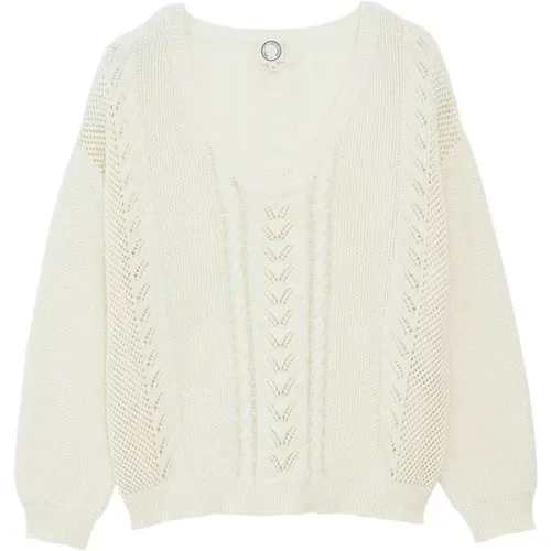 Trendy Ecru Jumper , Damen, Größe: L - Ines De La Fressange Paris - Modalova