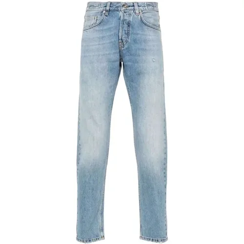 Distressed tapered-leg denim jeans , male, Sizes: W34, W32, W33 - Eleventy - Modalova