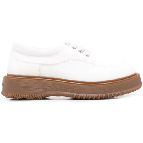 Untraditional Lace-up Platform Sneakers , male, Sizes: 9 1/2 UK - Hogan - Modalova
