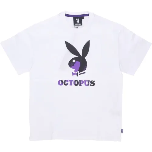 Playboy Logo Tee T-Shirt , Herren, Größe: XS - Octopus - Modalova