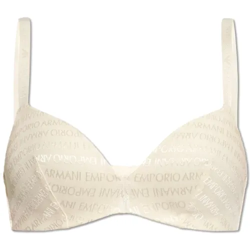 Bras, female, , Size: L Bra with logo - Emporio Armani - Modalova